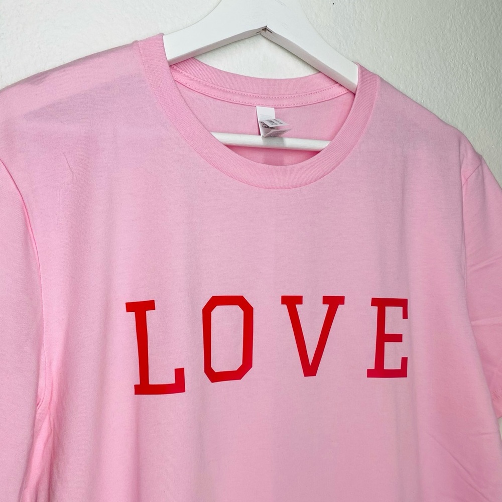 NWT Valentines Pink “LOVE” Shirt - Picture 5 of 5